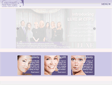 Tablet Screenshot of cincyfacialplastics.com